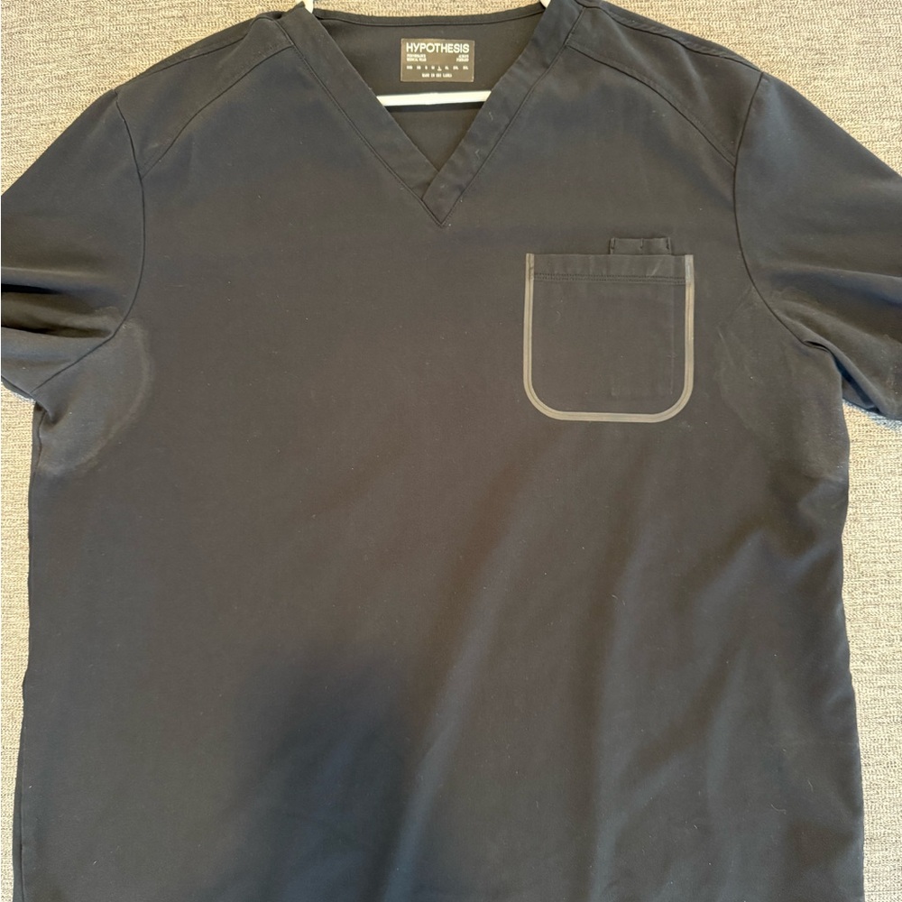 Men's Black Scrub Top
